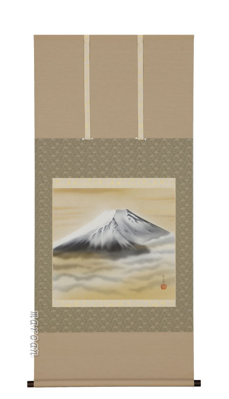 富士山 掛軸 雲海富士（岩田 東嶺）