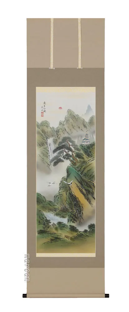 達磨・蓬莱山 掛軸 蓬莱山（藤田泰泉）