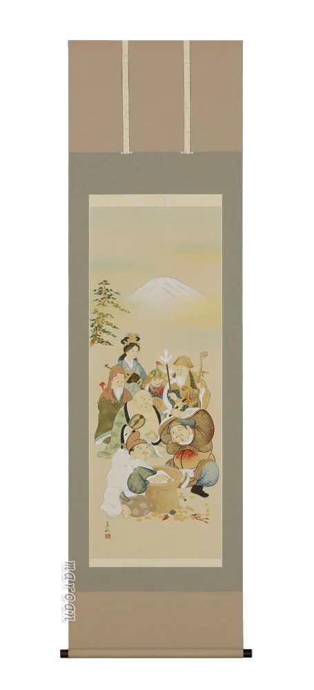 七福神 掛軸 七福神（今井真秋）