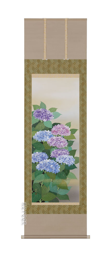花鳥画 掛軸 鉄線花（川島正行）