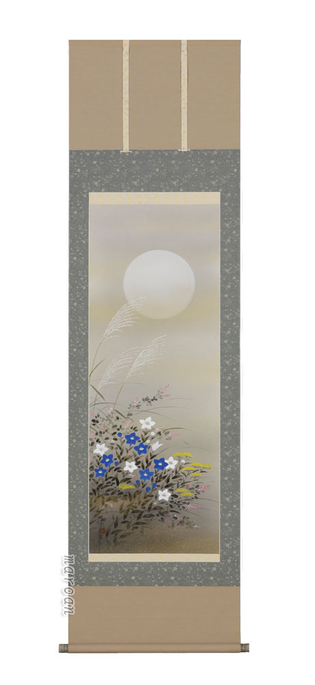 花鳥画 掛軸 秋草（川島正行）