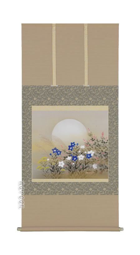 花鳥画 掛軸 秋草（川島正行）