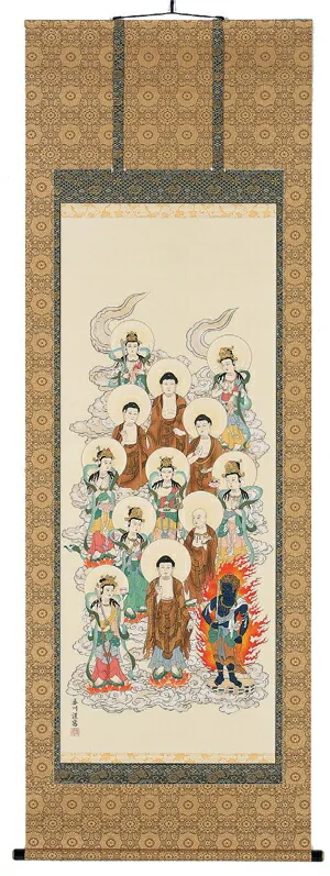 十三佛 掛軸 阿弥陀十三佛（伊藤香川）