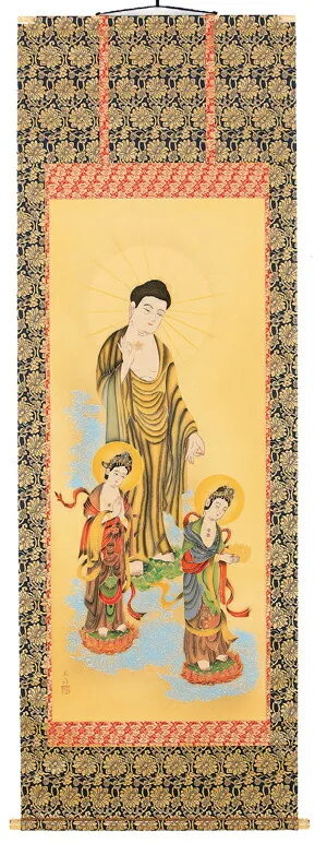 阿弥陀三尊 掛軸 阿弥陀三尊佛（広井広洋）