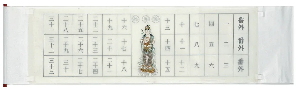 印譜 【掛け軸／掛軸】 集印 三十三ヶ所（額装用） 商品画像