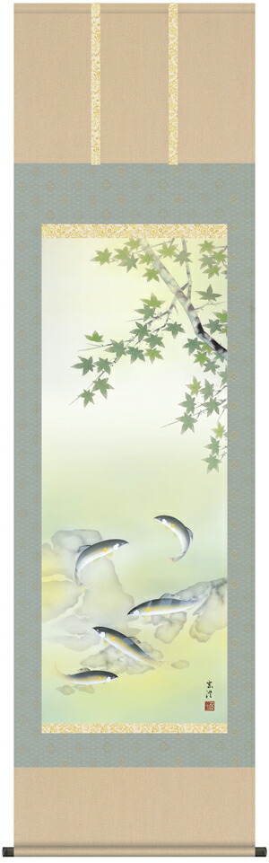 花鳥画 掛け軸（かけじく）四季花鳥【四幅組】4本組（清水 玄澄） 商品画像