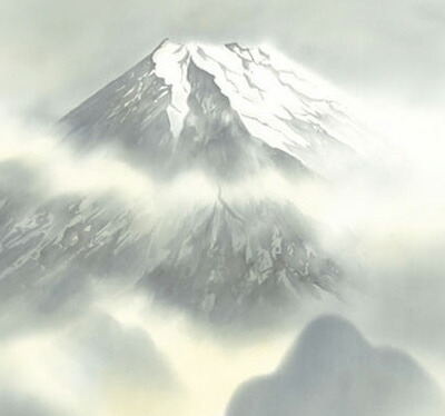 富士山 掛け軸 掛軸【尺三幅】富士麗浄(鈴村秀山) 商品画像