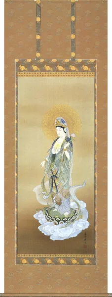 観音 掛軸 雲上聖観音（和田 清雪）