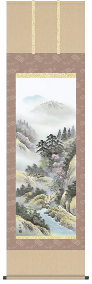 山水画 【掛け軸／掛軸／山水画】四季山水【四幅組】（田口 紅洋） 商品画像