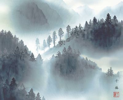 富士山 掛軸【富士】富士（熊谷 千風） 商品画像