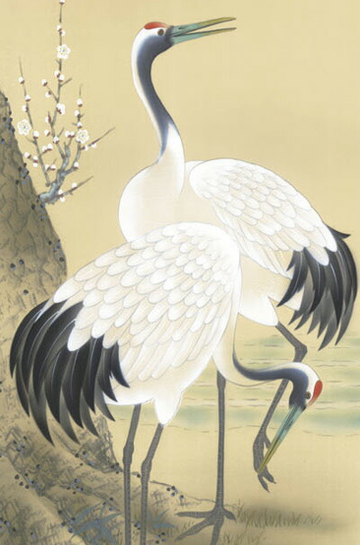 鶴亀 掛け軸(掛軸)【尺三幅】松竹梅鶴亀（小野 洋舟） 商品画像