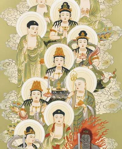 十三佛 掛け軸 掛軸 【尺三幅】十三佛(野川 秀華) 商品画像