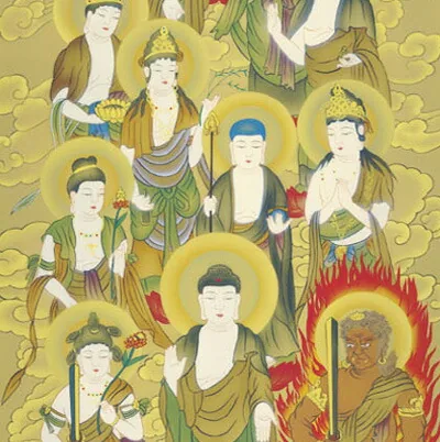 十三佛 掛け軸 掛軸 【尺三幅】十三佛(山村 観峰) 商品画像