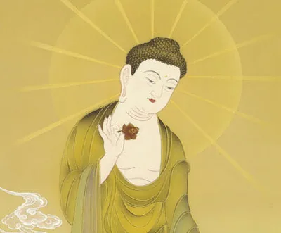 阿弥陀三尊 掛け軸 掛軸 【尺三幅】阿弥陀三尊佛(浮田 秋水) 商品画像