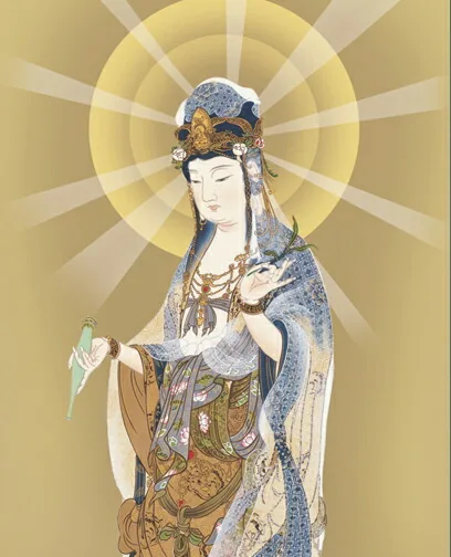 観音 掛け軸 掛軸 観音雲上観音(高畠 周峰)送料無料 代引き手数料無料 商品画像