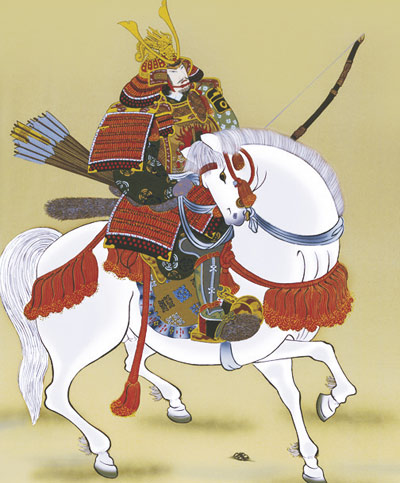 端午の節句 掛軸 馬上武者（田中 広遠） 商品画像