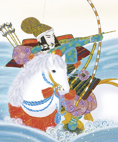 端午の節句 掛軸【武者・節句】出世武者（香山 緑翠） 商品画像