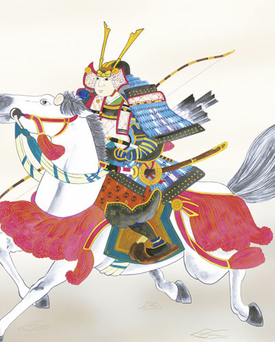 端午の節句 掛軸【武者・節句】吉祥武者（宇崎 洋山） 商品画像