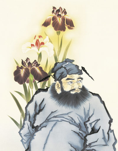 端午の節句 掛軸【武者・節句】 鐘馗（山村 観峰） 商品画像