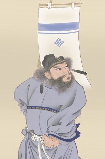 端午の節句 掛け軸 端午の節句 鐘馗 掛軸 鐘馗(長屋修生) 商品画像
