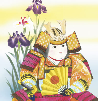 端午の節句 掛軸【武者・節句】開運武者（工藤 翔悠） 商品画像