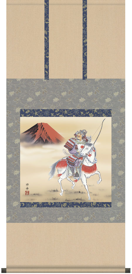 端午の節句 掛軸【武者・節句】馬上武者（瀬田 功舟）