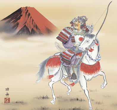 端午の節句 掛軸【武者・節句】馬上武者（瀬田 功舟） 商品画像