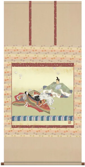 桃の節句・お雛様 掛軸【お雛さま】歌仙雛（伊藤 渓山）