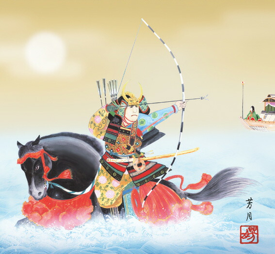 端午の節句 掛軸【武者・節句】波上武者（吉田 芳月） 商品画像