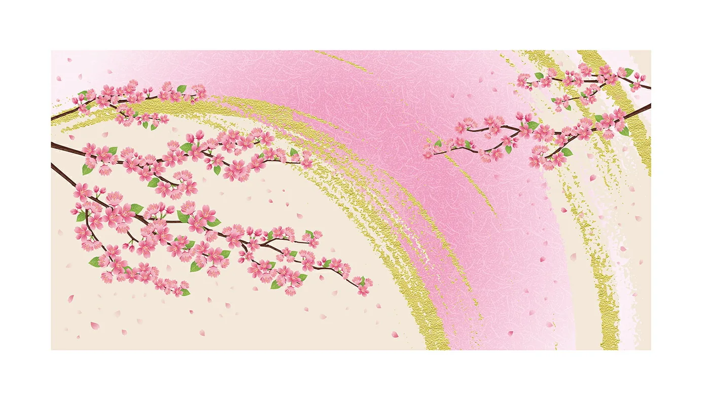 デザイン屏風 軽量デザイン屏風 ６尺６曲 桜 (特殊ボード・出力紙)【日本製】 商品画像
