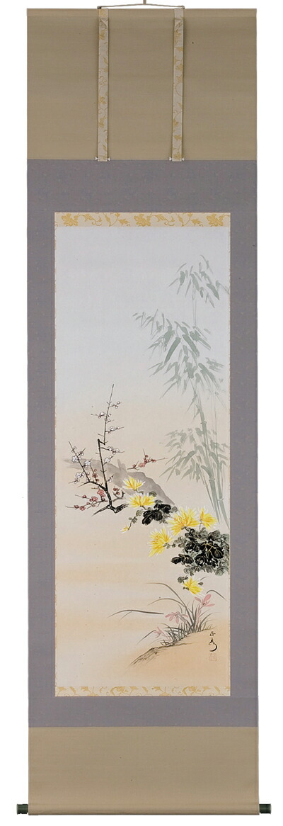 花鳥画 掛軸 四君子（吉川正彦） 商品画像
