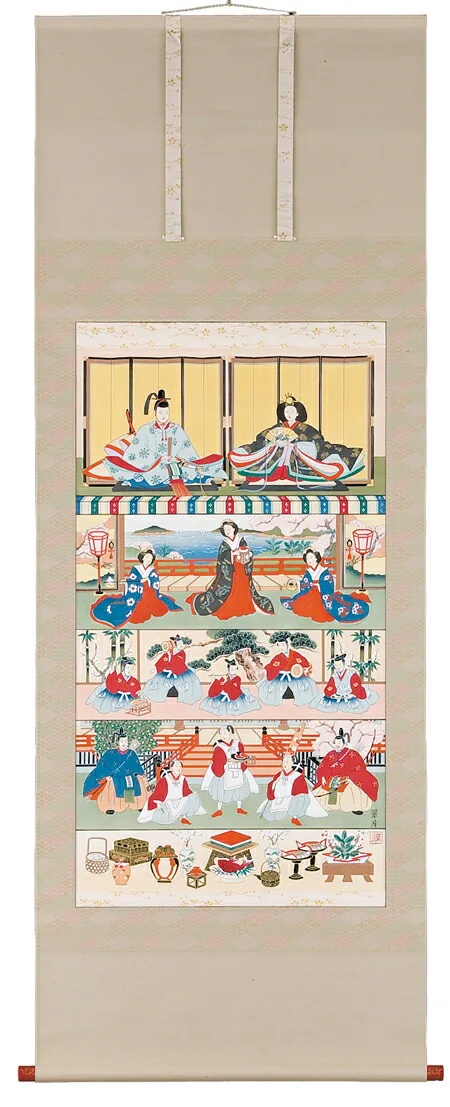 桃の節句・お雛様 掛軸 お雛様（小林翠月）