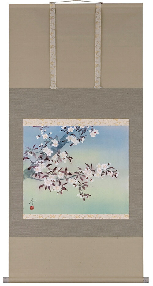 花鳥画 掛軸 桜（中沢勝） 商品画像