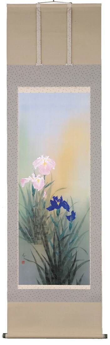 花鳥画 掛軸 菖蒲（中沢勝） 商品画像