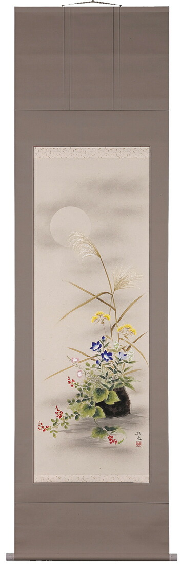 花鳥画 掛軸 秋草（奥田拓也） 商品画像