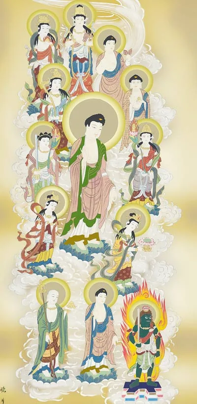 十三佛 掛軸【十三仏】十三佛（永井 暁月） 商品画像