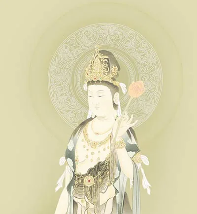 観音 掛軸【観音様】雲上観音（鈴木 翠朋） 商品画像