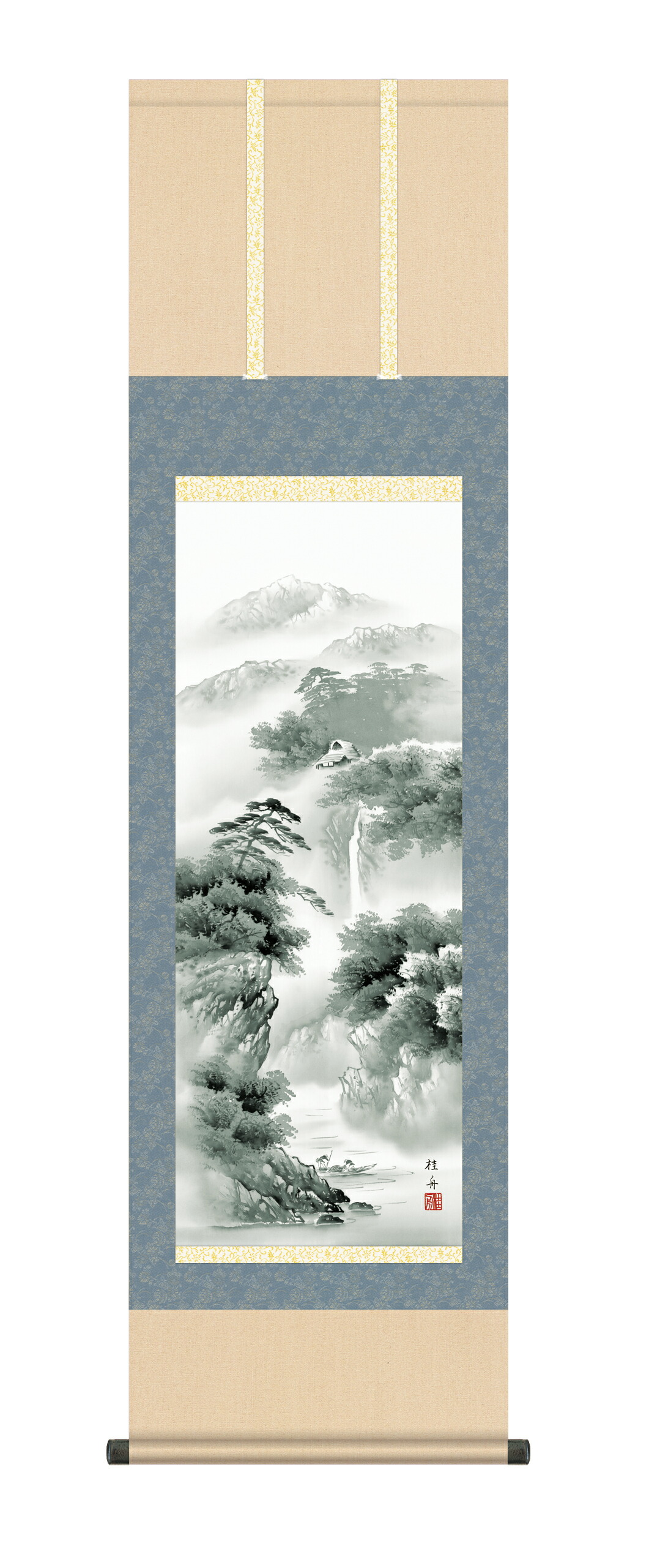 花鳥画 掛け軸 掛軸 尺三164cm蒼山憧憬（長江 桂舟）送料無料 代引手数料無料 商品画像