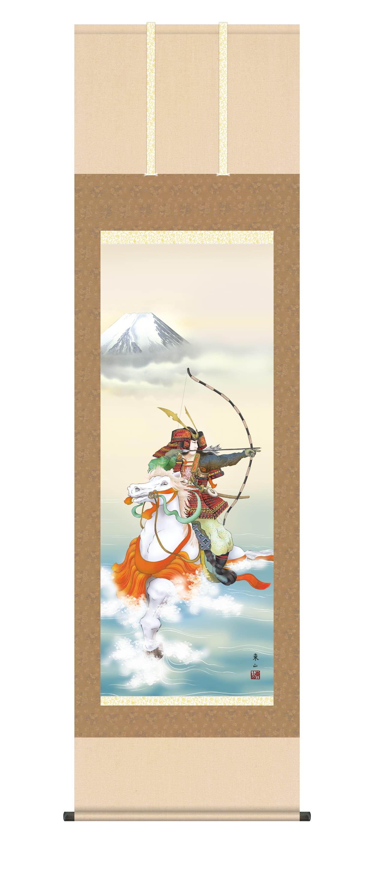 端午の節句 掛軸【武者・節句】波上武者（榎本 東山） 端午の節句 学業成就 武者 商品画像