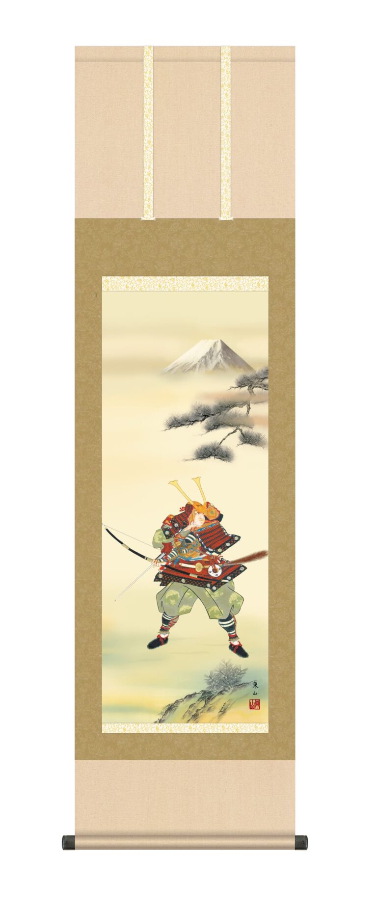 端午の節句 掛軸【武者・節句】【尺三】大成武者（榎本 東山） 端午の節句 男の子 吉祥軸 初節句