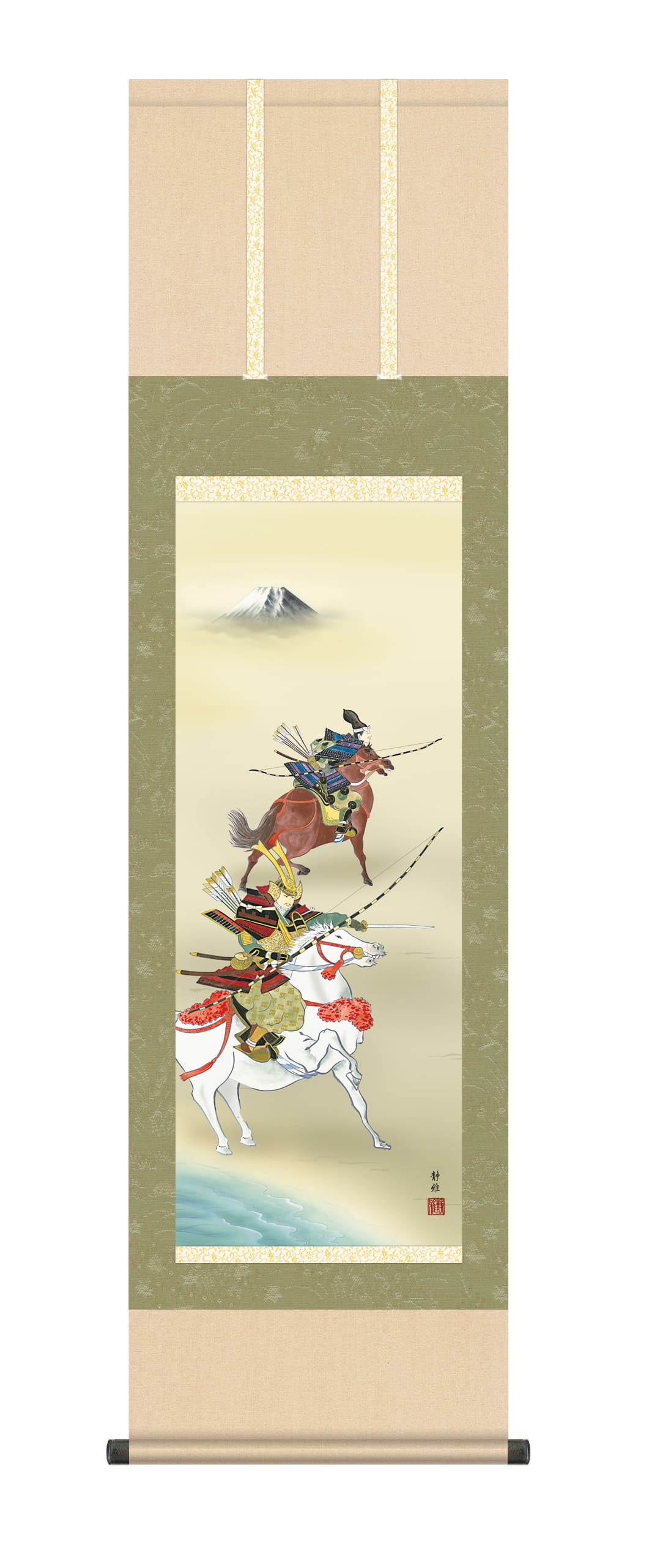 端午の節句 掛軸【武者・節句】【尺三】大成武者（阿部 静雅） 端午の節句 初節句 男の子 武者 商品画像