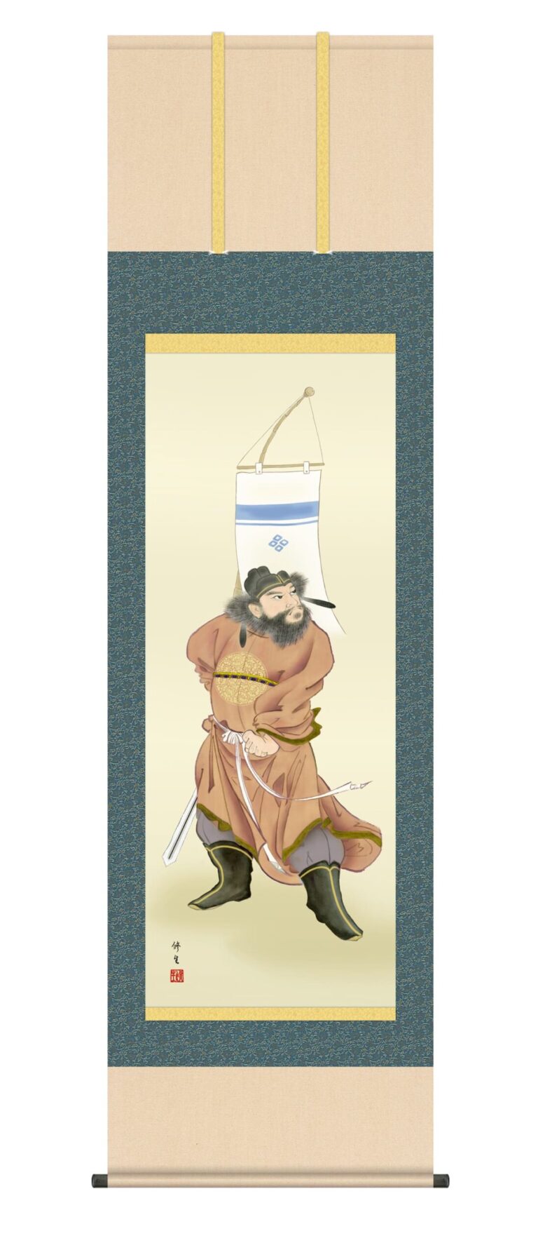 端午の節句 掛け軸 端午の節句 鐘馗 掛軸 鐘馗（しょうき）(長屋修生) 端午の節句 鐘馗 無病息災