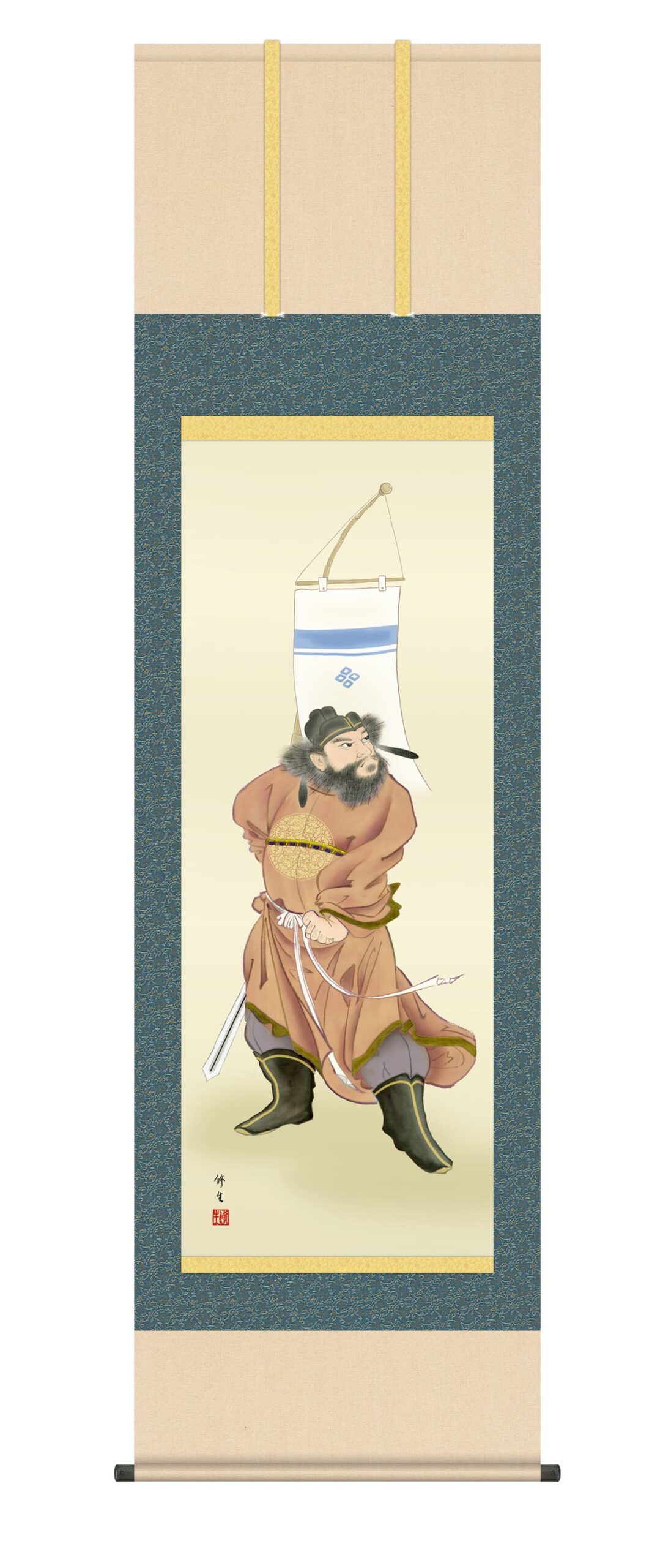 端午の節句 掛け軸 端午の節句 鐘馗 掛軸 鐘馗（しょうき）(長屋修生) 端午の節句 鐘馗 無病息災 商品画像