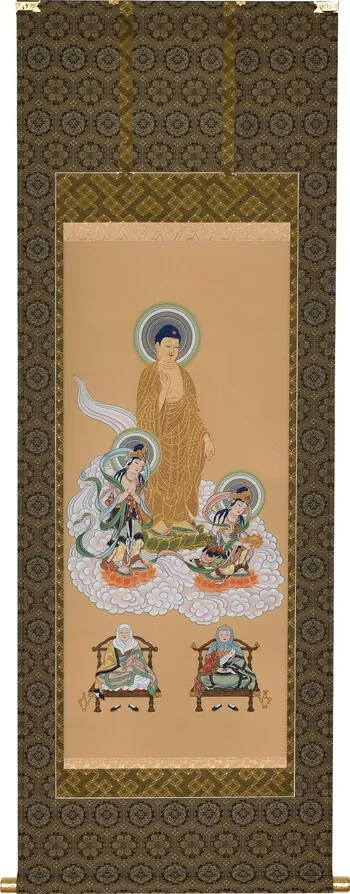 仏用その他 掛軸 天台五尊佛（武藤紅雲） 桐箱収納 お盆 お彼岸 法事 肉筆 天台宗