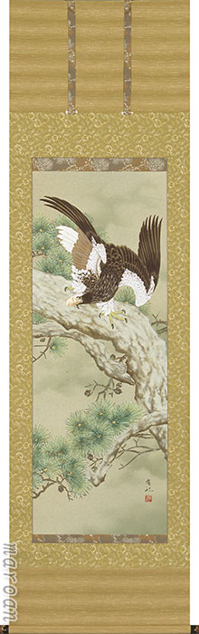 花鳥画 期間限定 厳選お買い得掛け軸掛け軸／掛軸 雄風睨鷲（神田 有記）