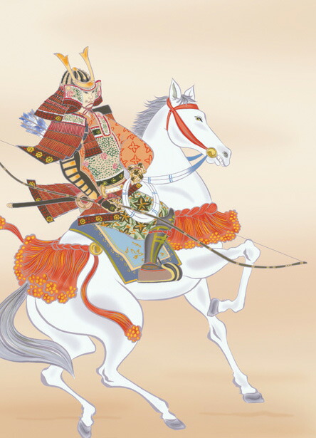 端午の節句 掛け軸(掛軸)【尺三】富峰武者（長江 桂舟） 商品画像