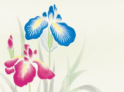 端午の節句 掛軸【武者・節句】兜に菖蒲（唐沢 碧山） 商品画像