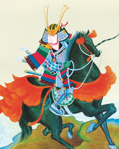 端午の節句 掛軸【武者・節句】富峰武者（榎本 東山） 商品画像