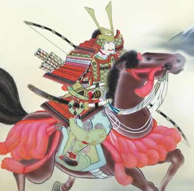 端午の節句 掛け軸【武者・節句】若武者（長江 桂舟） 商品画像
