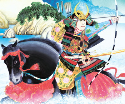 端午の節句 掛軸【武者・節句】波上武者（吉田 芳月） 商品画像